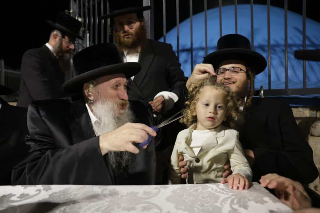 שמחת החלאקה לנין האדמו"ר מטשארנאביל במירון