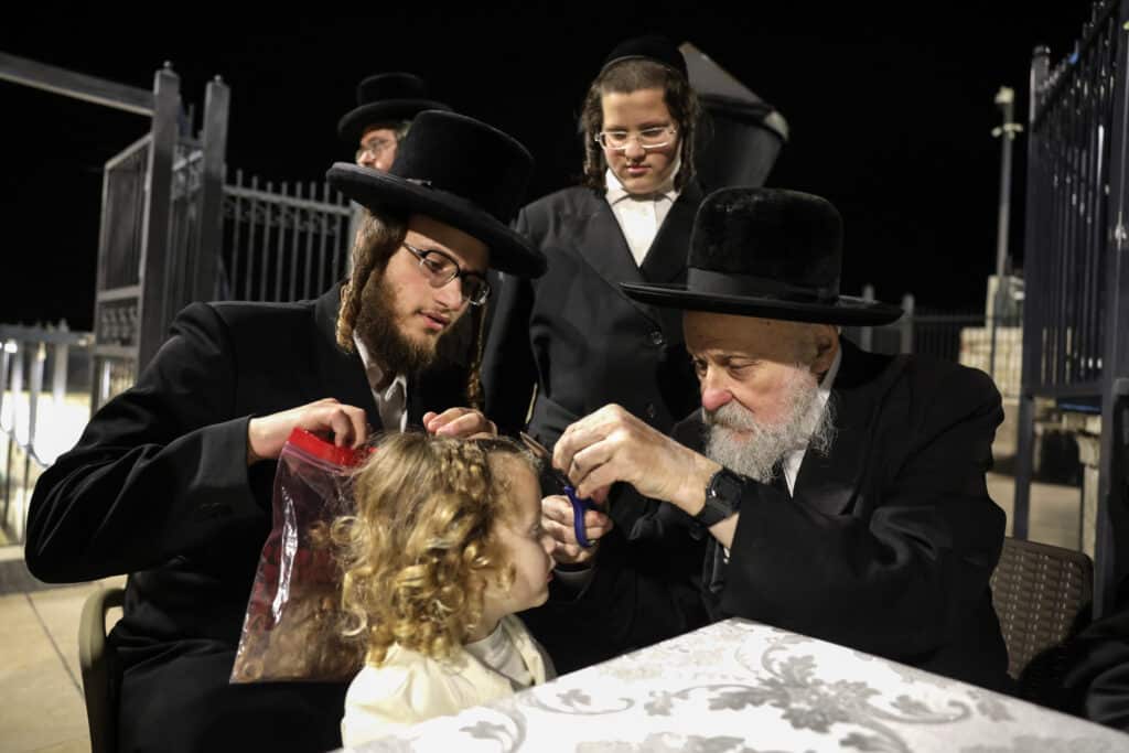 שמחת החלאקה לנין האדמו"ר מטשארנאביל במירון