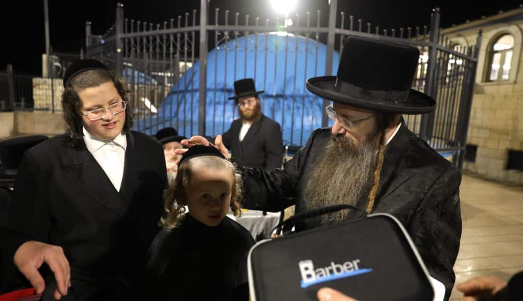 שמחת החלאקה לנין האדמו"ר מטשארנאביל במירון