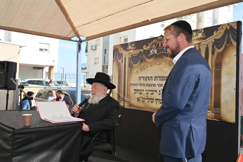 הגר"י זילברשטיין בביקור נדיר בת"ת 'חמדת התורה' בטבריה