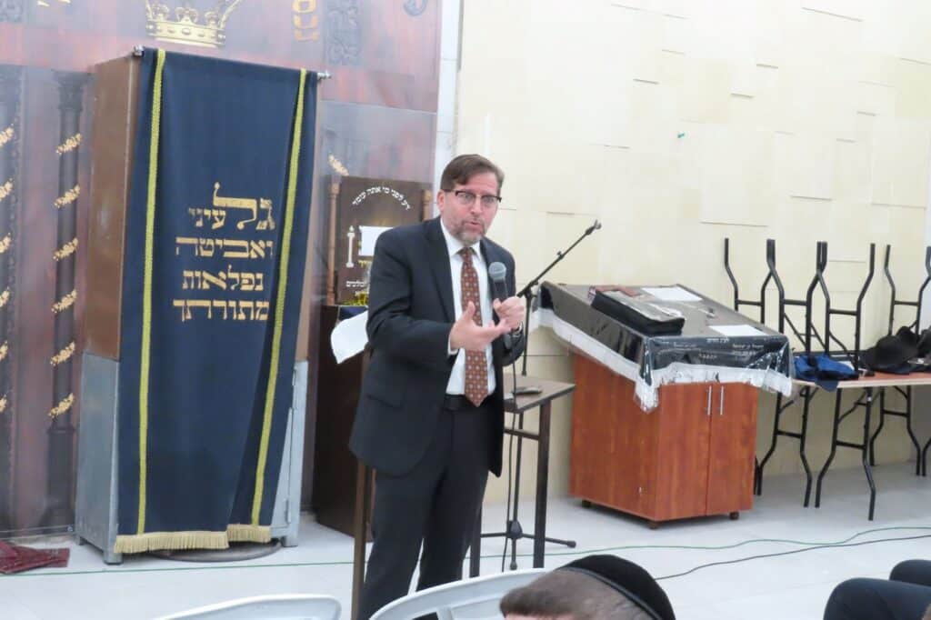 בני הישיבות בחיפה במעמד "להודות ולהלל" שע"י האיגוד