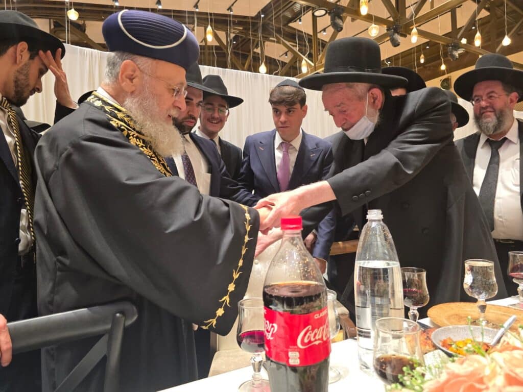 גלריה: שמחת נישואי נכדו של הגה״צ רבי יצחק כהן