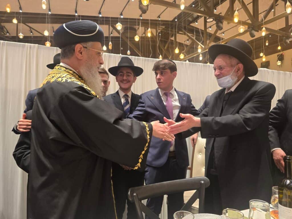 גלריה: שמחת נישואי נכדו של הגה״צ רבי יצחק כהן