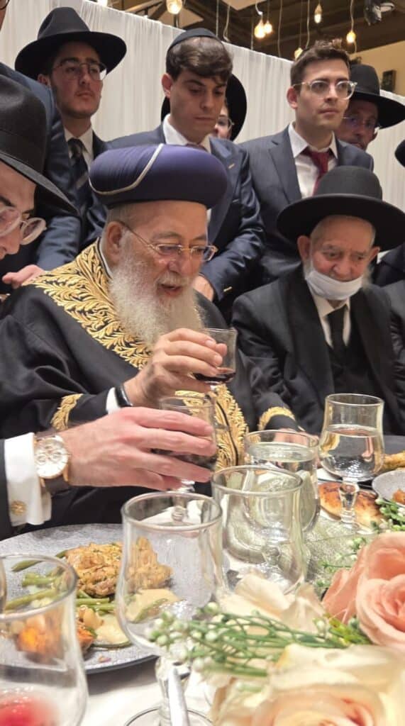 גלריה: שמחת נישואי נכדו של הגה״צ רבי יצחק כהן