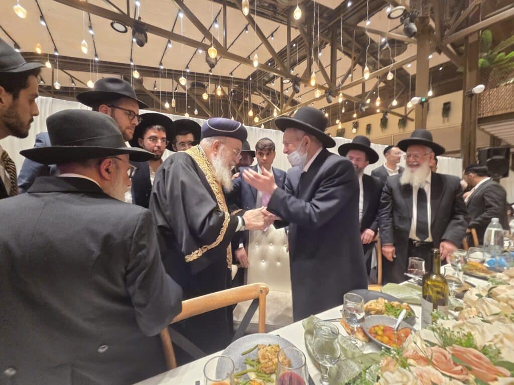 גלריה: שמחת נישואי נכדו של הגה״צ רבי יצחק כהן