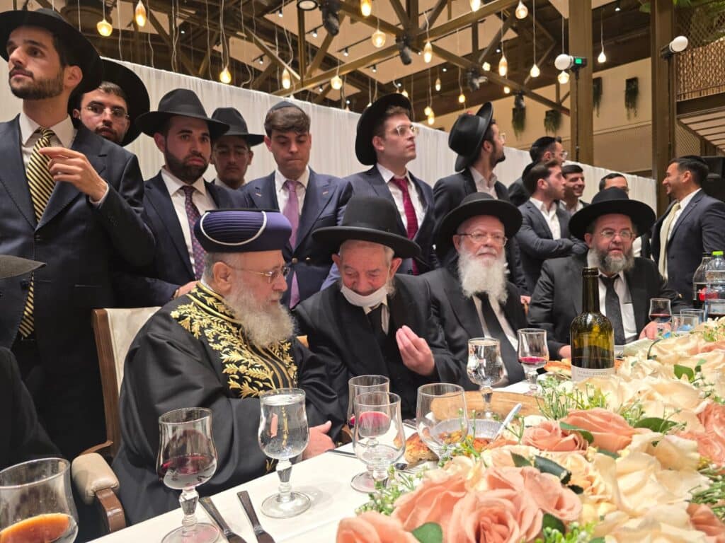 גלריה: שמחת נישואי נכדו של הגה״צ רבי יצחק כהן