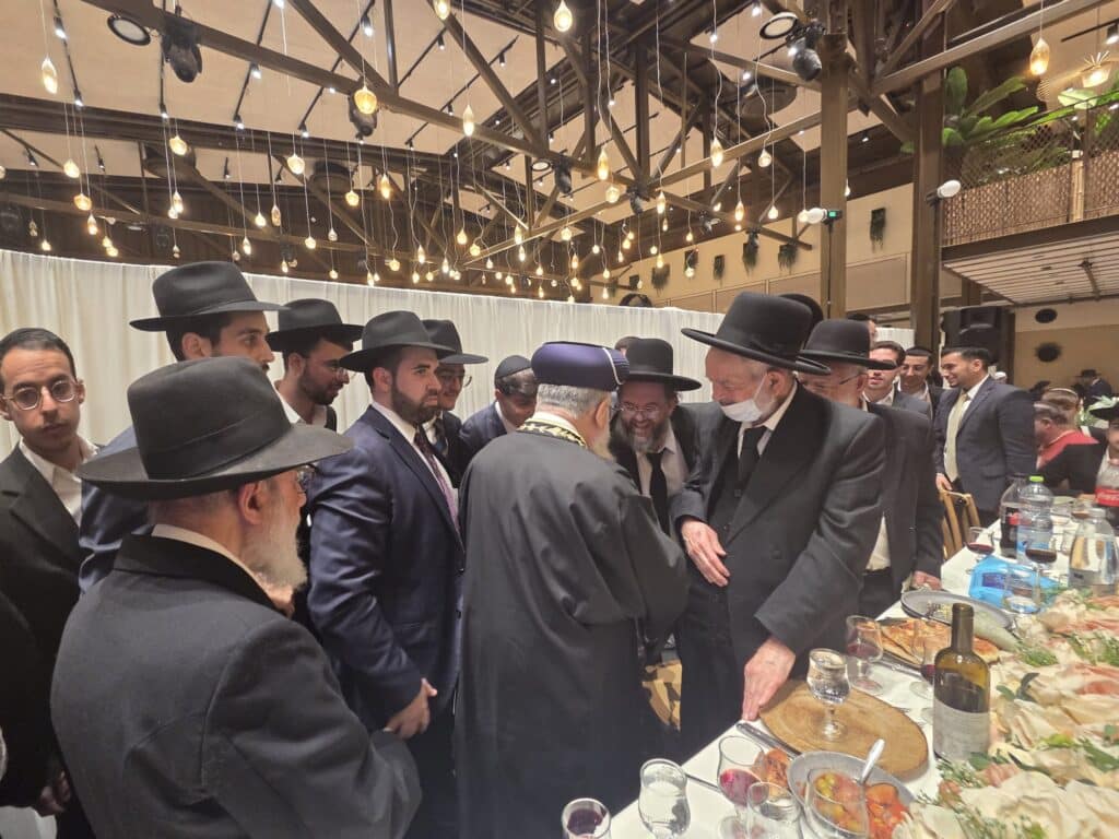 גלריה: שמחת נישואי נכדו של הגה״צ רבי יצחק כהן