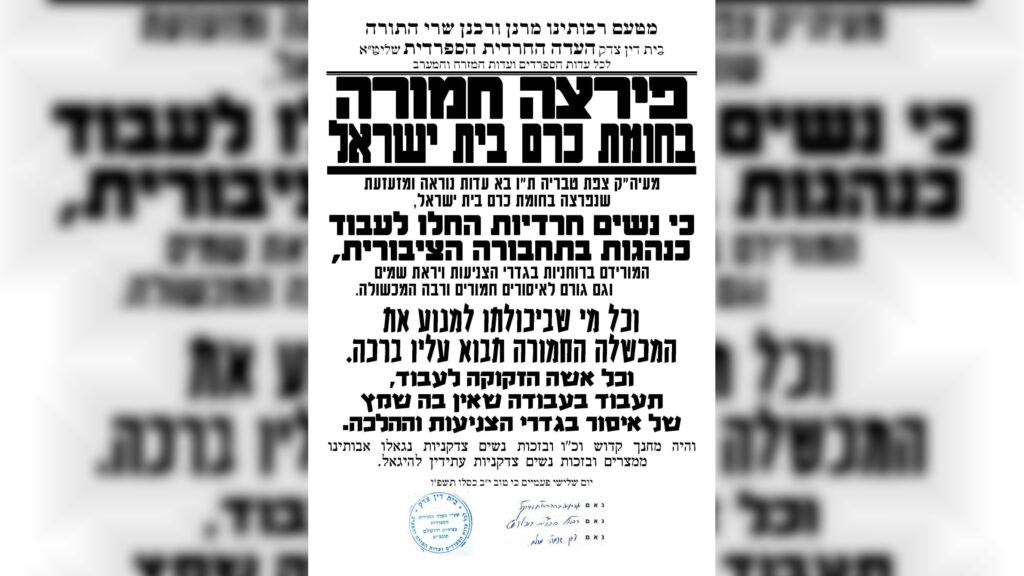 "עבודה שפלה": רבנים ואדמו"רים במכתב נגד התופעה החדשה