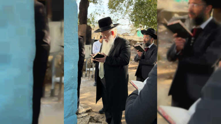 גלריה: רב העיר אלעד הקדיש את היום לתפילה על תושבי העיר