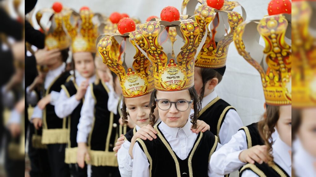 גלריה: בת"ת בעלזא בחיפה חגגו את ה'חומש סעודה'