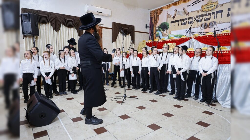גלריה: בת"ת בעלזא בחיפה חגגו את ה'חומש סעודה'