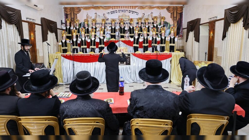 גלריה: בת"ת בעלזא בחיפה חגגו את ה'חומש סעודה'