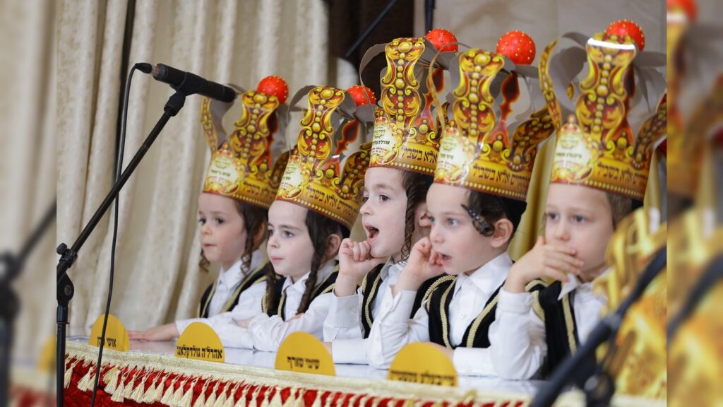 גלריה: בת"ת בעלזא בחיפה חגגו את ה'חומש סעודה'