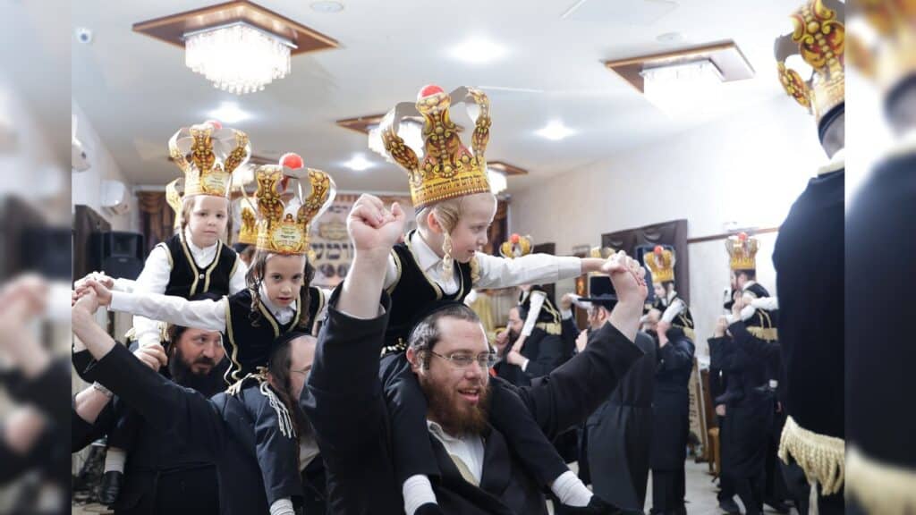 גלריה: בת"ת בעלזא בחיפה חגגו את ה'חומש סעודה'