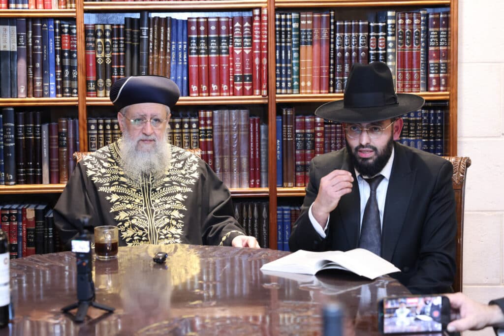 בני קהילת וינה ערכו סיום מסכת בלשכת הגר"ד יוסף