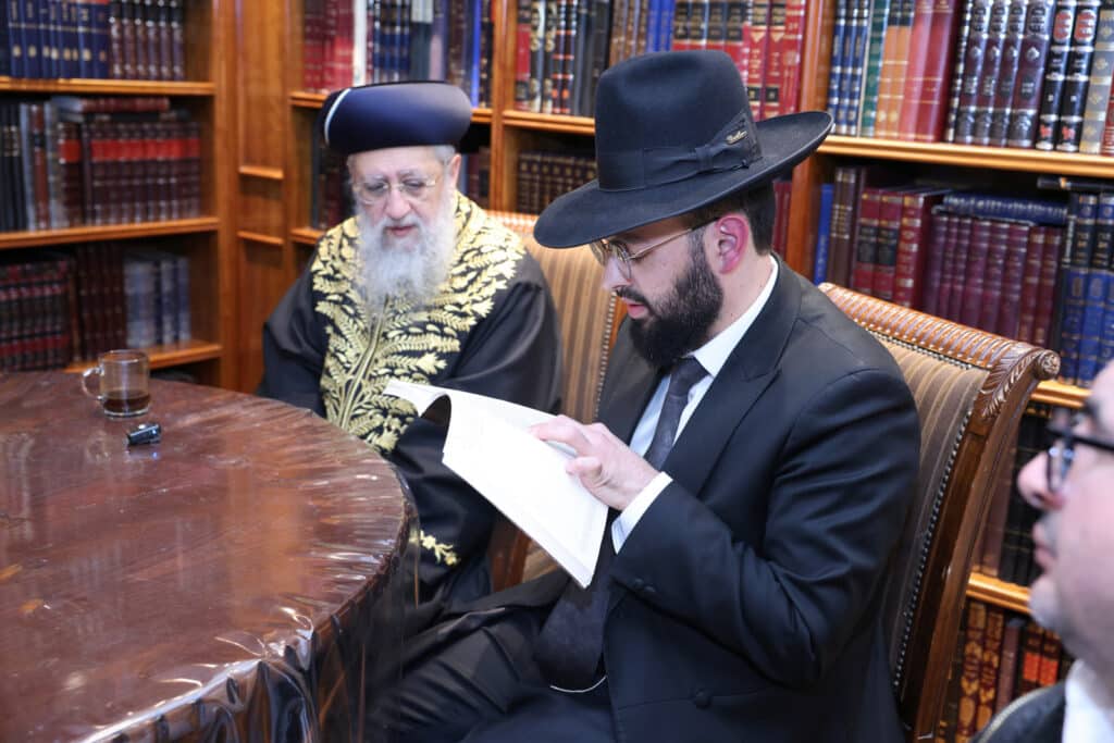 בני קהילת וינה ערכו סיום מסכת בלשכת הגר"ד יוסף