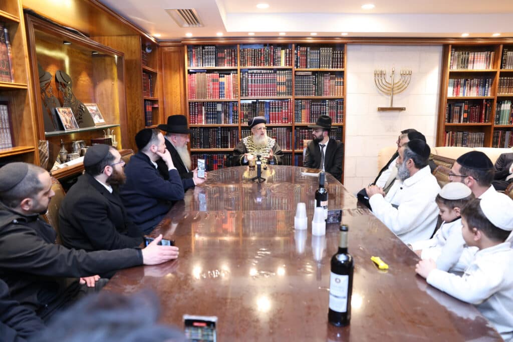 בני קהילת וינה ערכו סיום מסכת בלשכת הגר"ד יוסף