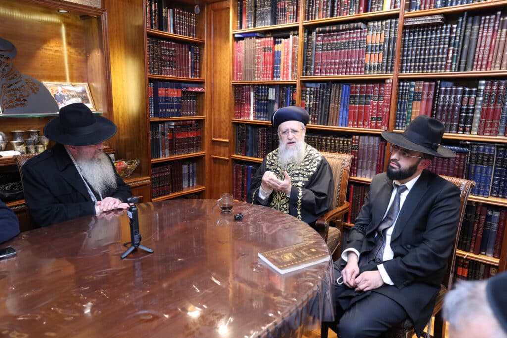 בני קהילת וינה ערכו סיום מסכת בלשכת הגר"ד יוסף