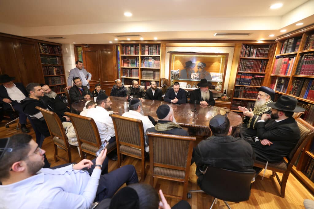 בני קהילת וינה ערכו סיום מסכת בלשכת הגר"ד יוסף