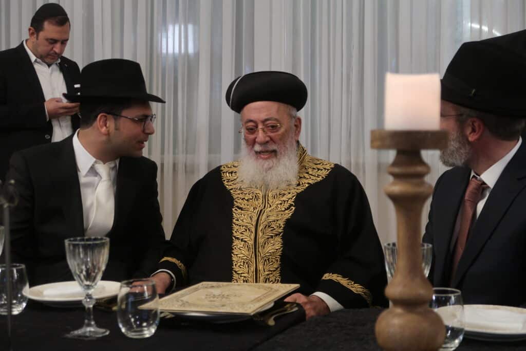 שמחת החתונה לנכד הגרש"מ עמאר