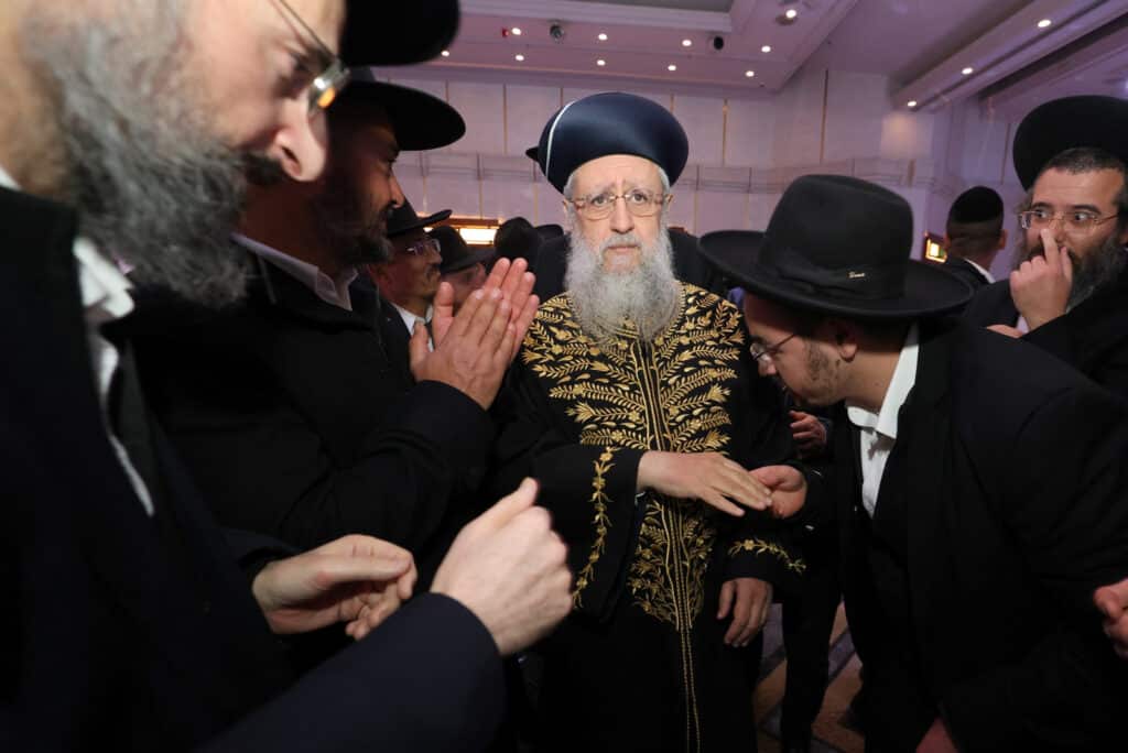 מעמד יובל שנים לישיבת כף החיים בהשתתפות בוגרי הישיבה