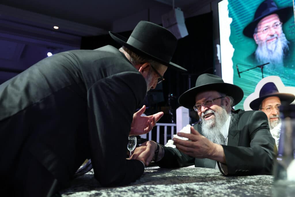 מעמד יובל שנים לישיבת כף החיים בהשתתפות בוגרי הישיבה