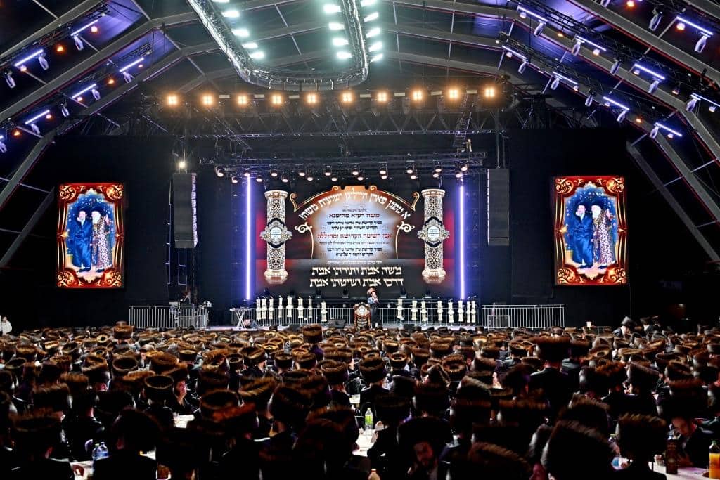 גלריה: אלפי חסידי ויז'ניץ התאחדו באילת בשבת היסטורית