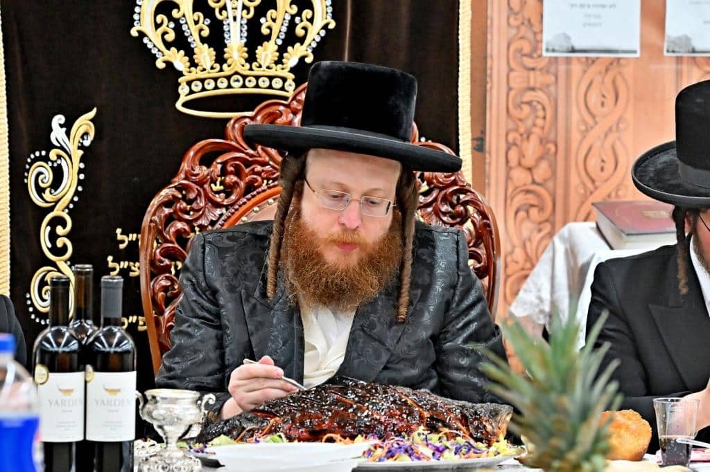 חמשה עשר בשבט בחצר הקודש ספינקא בבית שמש