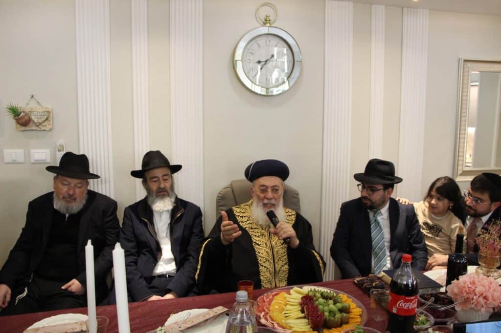 שולחן ט"ו בשבט של הגרש"מ עמאר והגר"ד יוסף