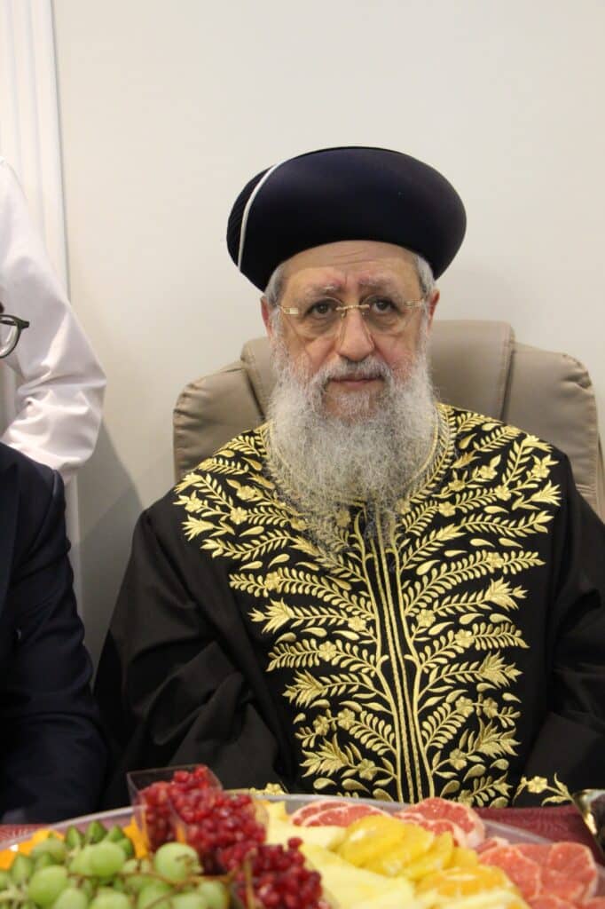 שולחן ט"ו בשבט של הגרש"מ עמאר והגר"ד יוסף