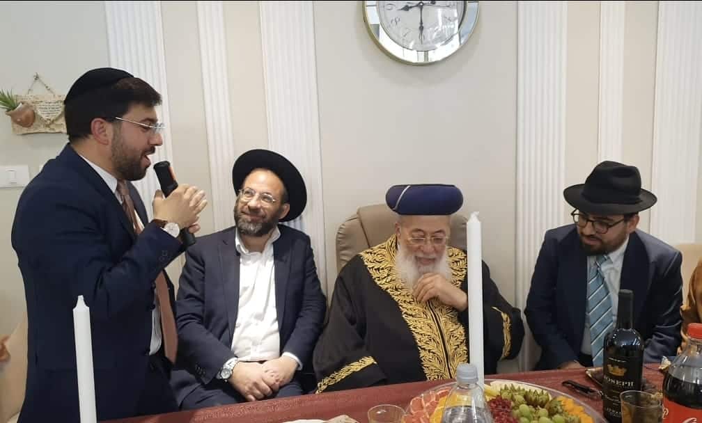 שולחן ט"ו בשבט של הגרש"מ עמאר והגר"ד יוסף