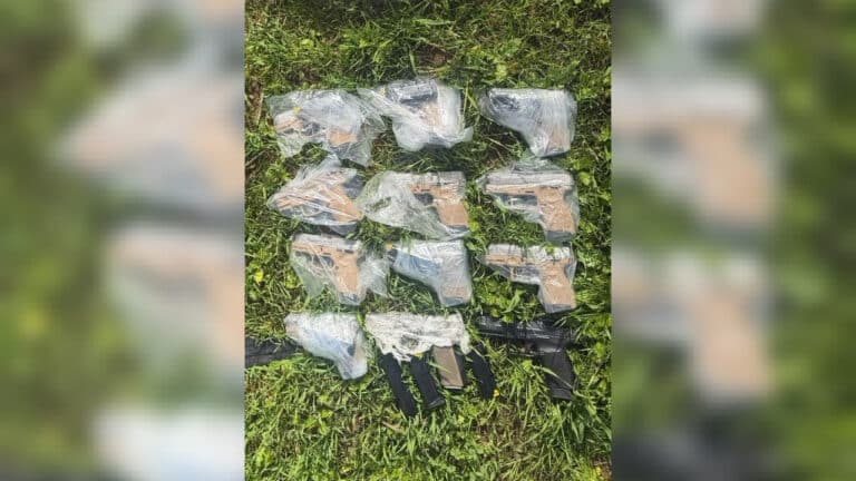 בגבול המזרחי: סוכל ניסיון הברחת רחפן עם 12 אקדחים