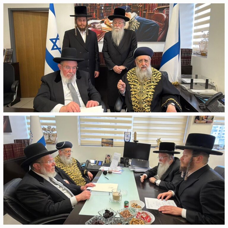 ראשי רשת 'עלה' קיימו את מעמד מכירת החמץ אצל הרבנים הראשיים לישראל