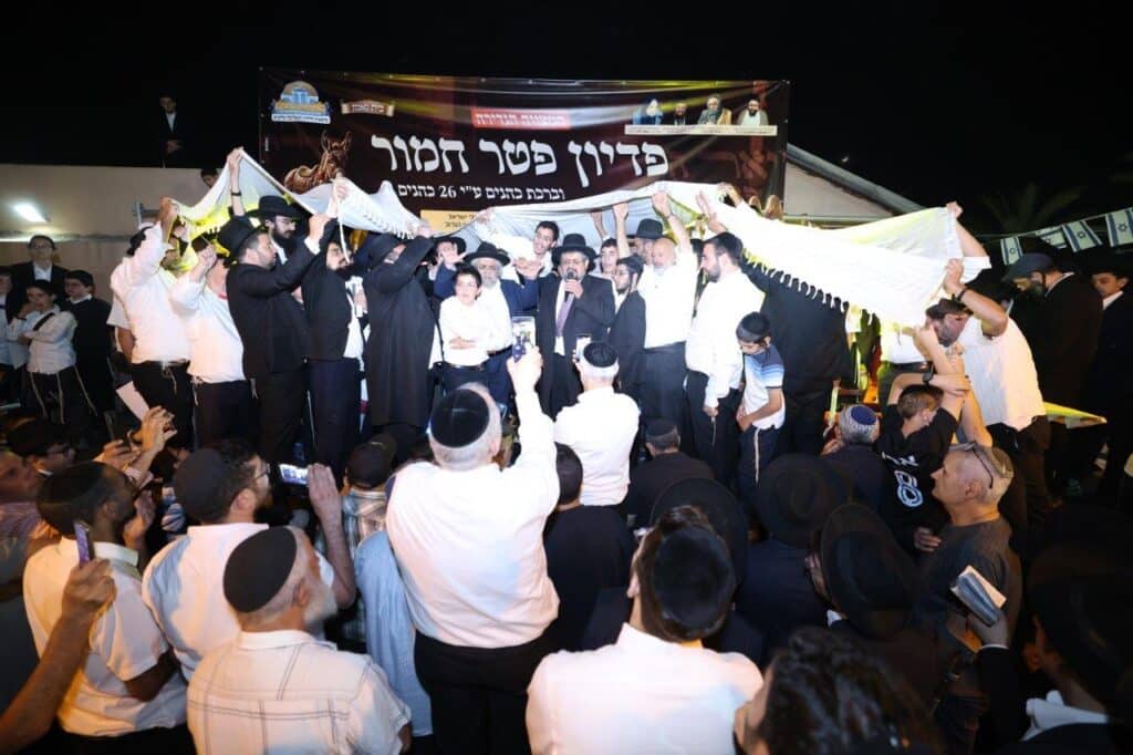 26 כהנים וחמור אחד: כך חגגו במושב ברכיה את המצווה הנדירה