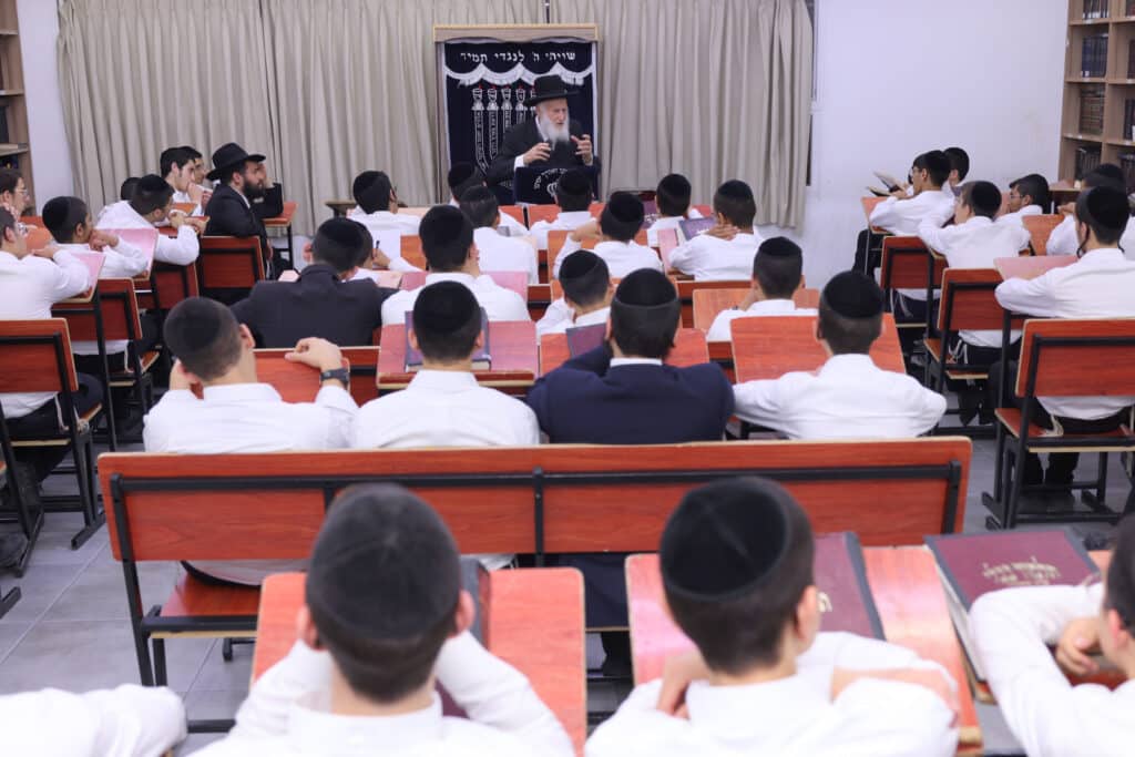 גלריה: השיחה המיוחדת של חבר המועצת לבחורי הישיבה