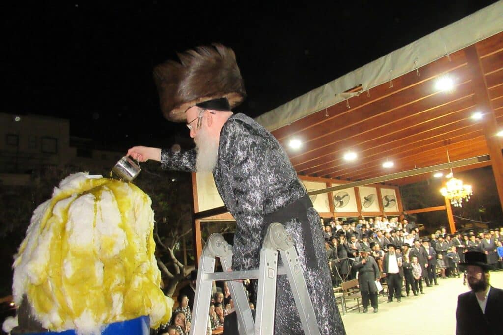 גלריה: מעמד ההדלקה בחסידות קרעטשניף - קרית גת