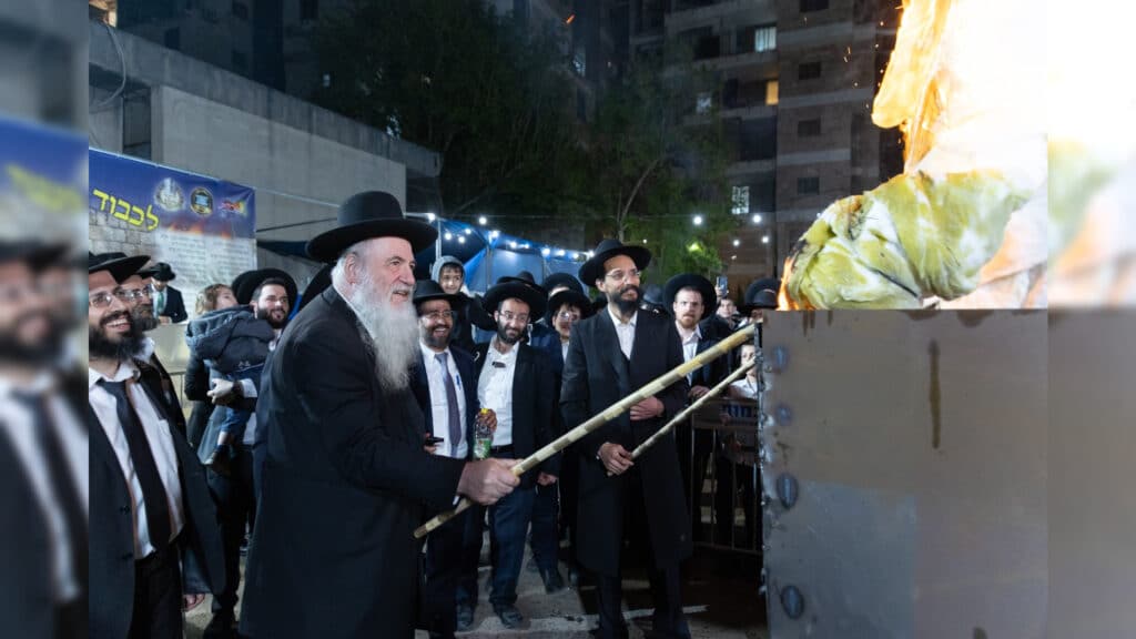 ‪ הגר"י משדי בהדלקה והנחת אבן הפינה לבית מדרשו היכל ה' בפרדס כץ ב"ב‬