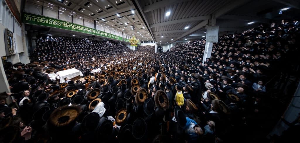 מעמד נעילת החג וברכת הרבי מסאמטר בויליאמסבורג