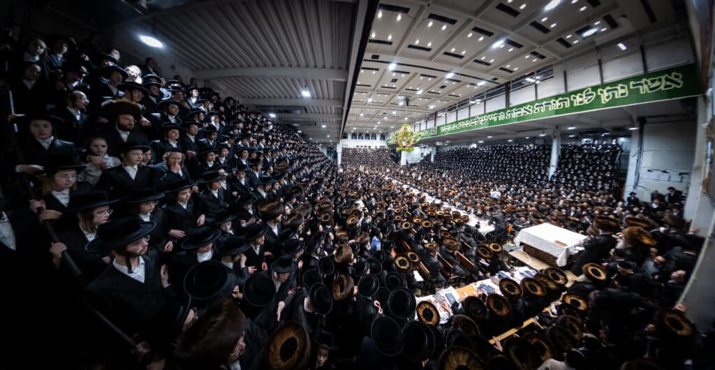 מעמד נעילת החג וברכת הרבי מסאמטר בויליאמסבורג