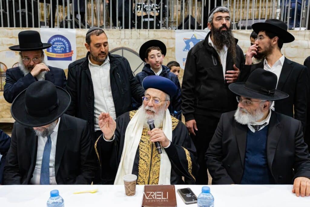 מעמד ההדלקה המרכזי בראשות הגרש"מ עמאר