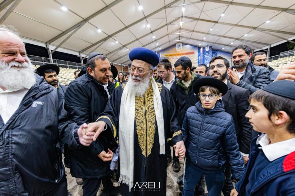 מעמד ההדלקה המרכזי בראשות הגרש"מ עמאר
