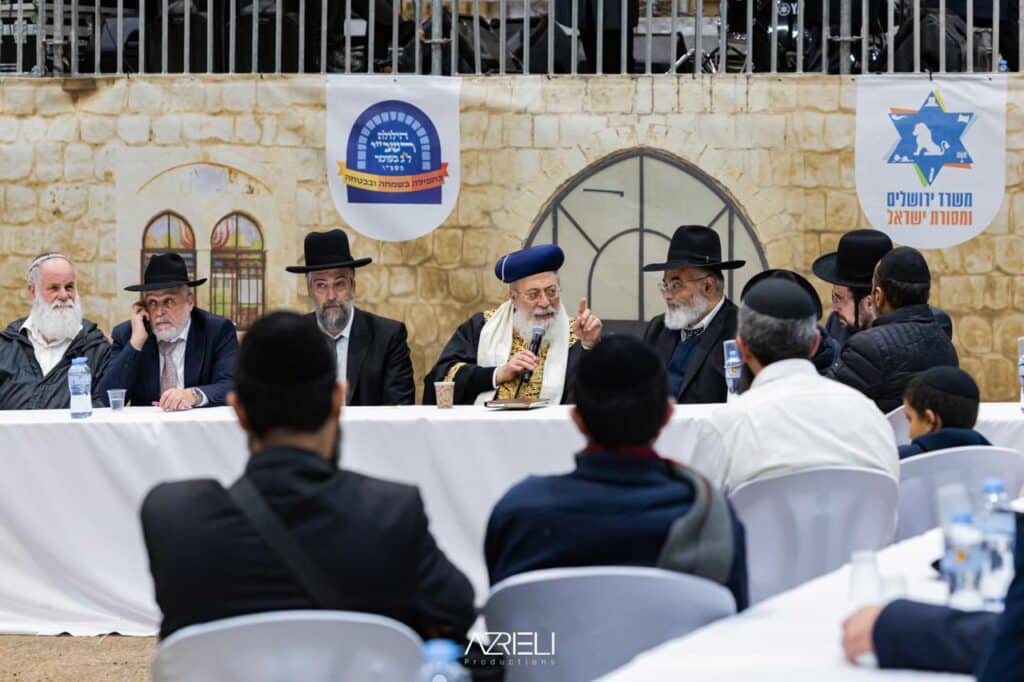 מעמד ההדלקה המרכזי בראשות הגרש"מ עמאר