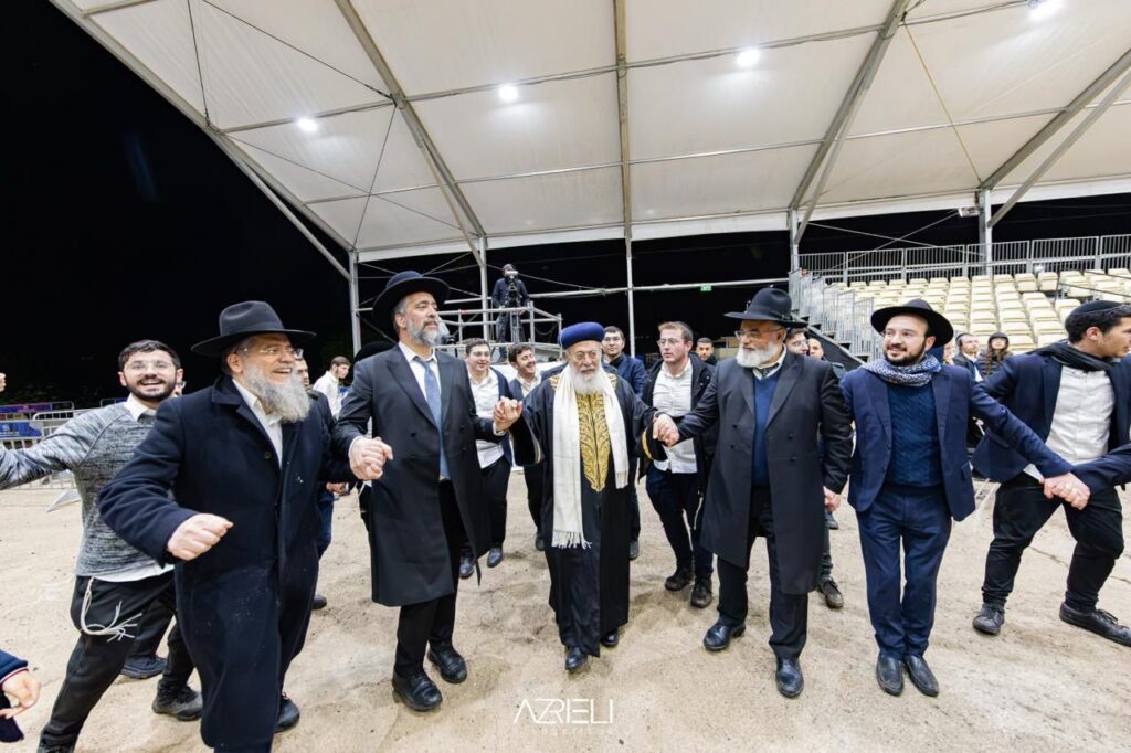 מעמד ההדלקה המרכזי בראשות הגרש"מ עמאר