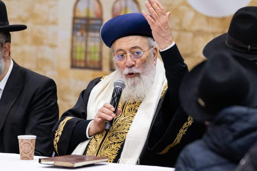 מעמד ההדלקה המרכזי בראשות הגרש"מ עמאר