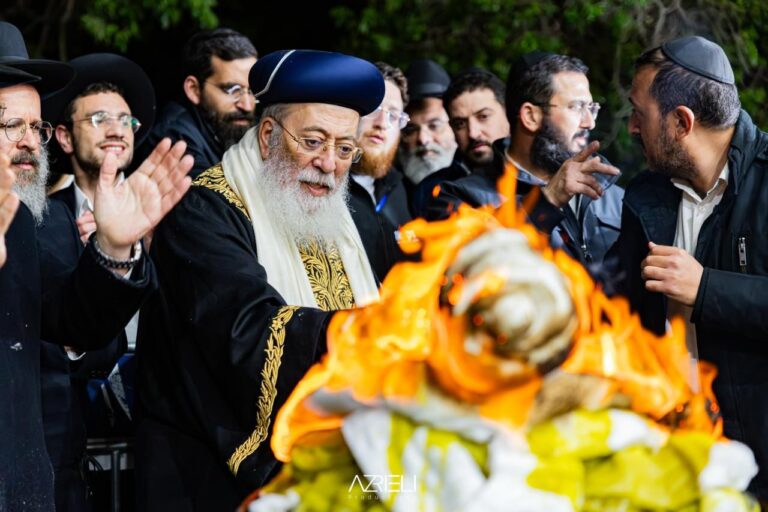 מעמד ההדלקה המרכזי בראשות הגרש"מ עמאר