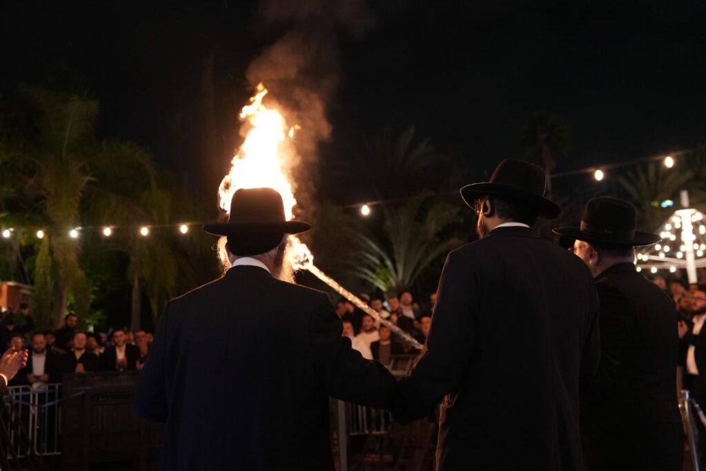 הגאון הינוקא הדליק את האבוקה והתבשר על הולדת בנו