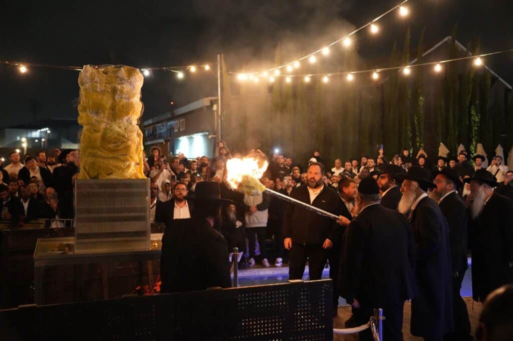 הגאון הינוקא הדליק את האבוקה והתבשר על הולדת בנו
