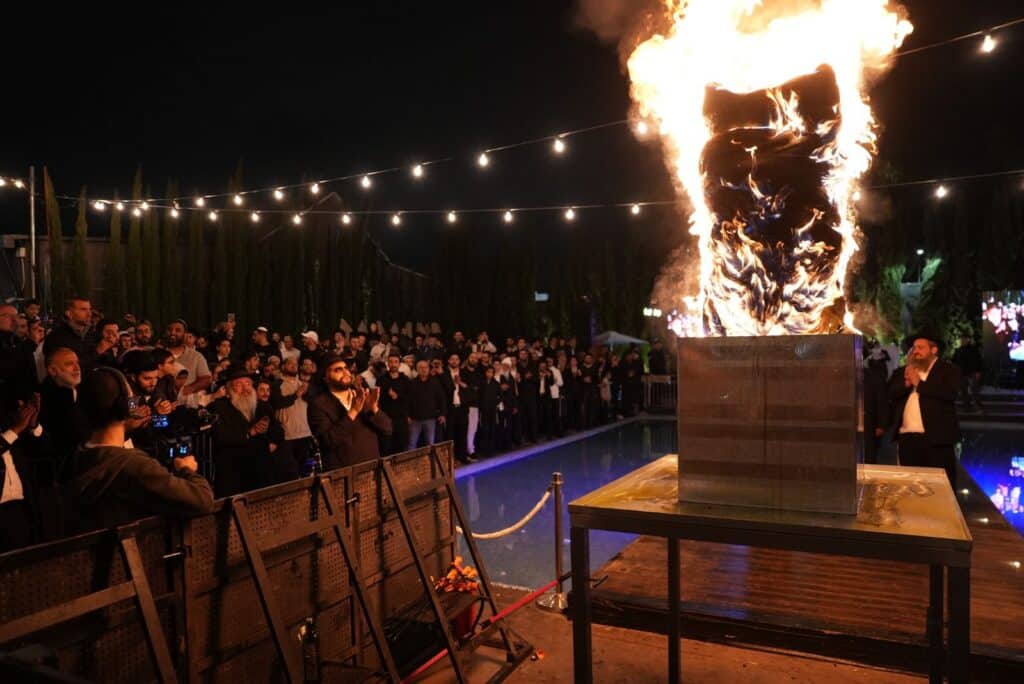 הגאון הינוקא הדליק את האבוקה והתבשר על הולדת בנו
