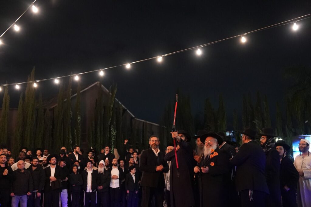 הגאון הינוקא הדליק את האבוקה והתבשר על הולדת בנו