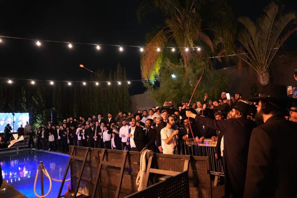 הגאון הינוקא הדליק את האבוקה והתבשר על הולדת בנו